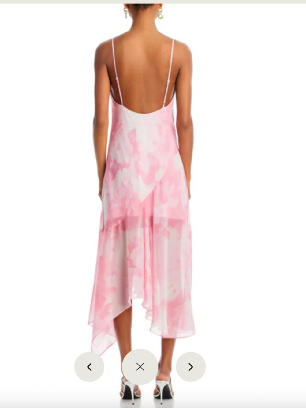 WAYF Rendezvous Cowl Neck Slip Midi Dress - Picture 3 of 5